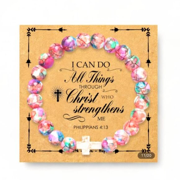 NEW - I CAN DO ALL THINGS THROUGH CHRIST WHO STREGTHEN ME PHIL 4.13 - MULTI - Picture 1 of 2